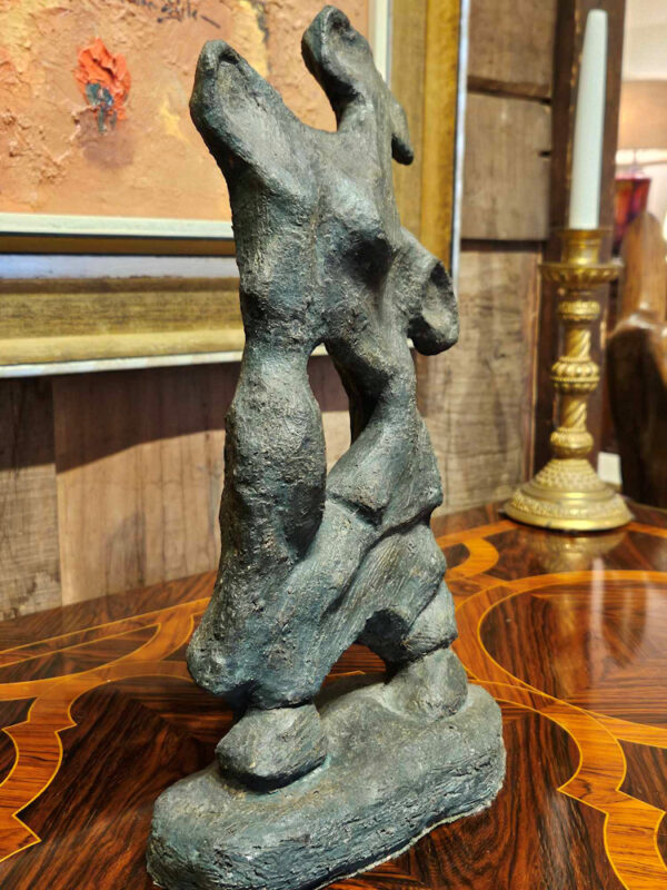 Mid Century Modern "Abstract Figure" Sculpture in Clay by Madeleine Heumann (1933-2018) - Image 6