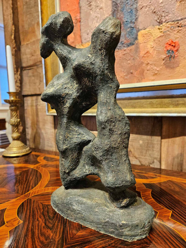 Mid Century Modern "Abstract Figure" Sculpture in Clay by Madeleine Heumann (1933-2018) - Image 7