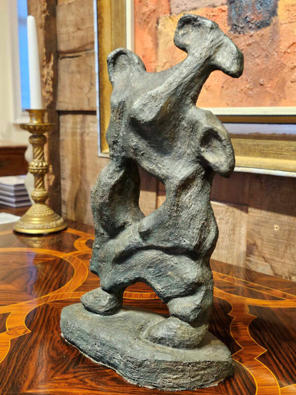 Mid Century Modern "Abstract Figure" Sculpture in Clay by Madeleine Heumann (1933-2018) - Image 8