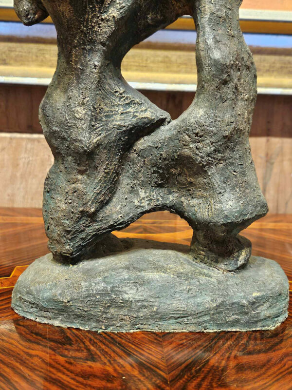 Mid Century Modern "Abstract Figure" Sculpture in Clay by Madeleine Heumann (1933-2018) - Image 9