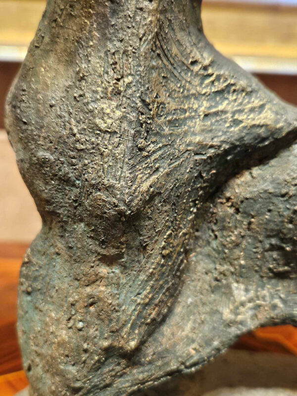 Mid Century Modern "Abstract Figure" Sculpture in Clay by Madeleine Heumann (1933-2018) - Image 11