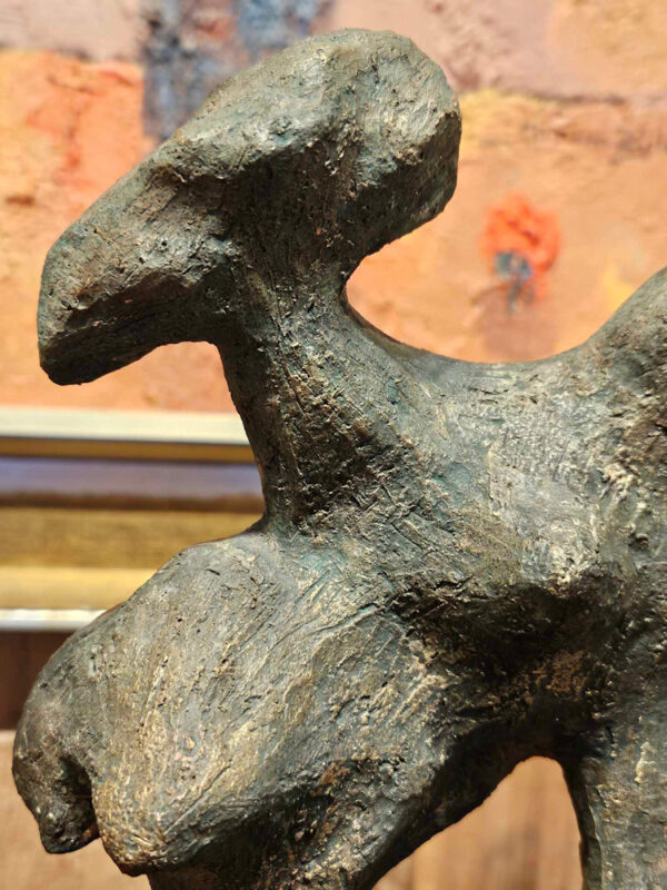 Mid Century Modern "Abstract Figure" Sculpture in Clay by Madeleine Heumann (1933-2018) - Image 14