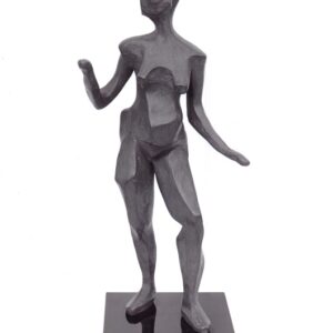 "Ready to Pose" Bonded Bronze Sculpture by Madeleine Heumann (1933-2018)