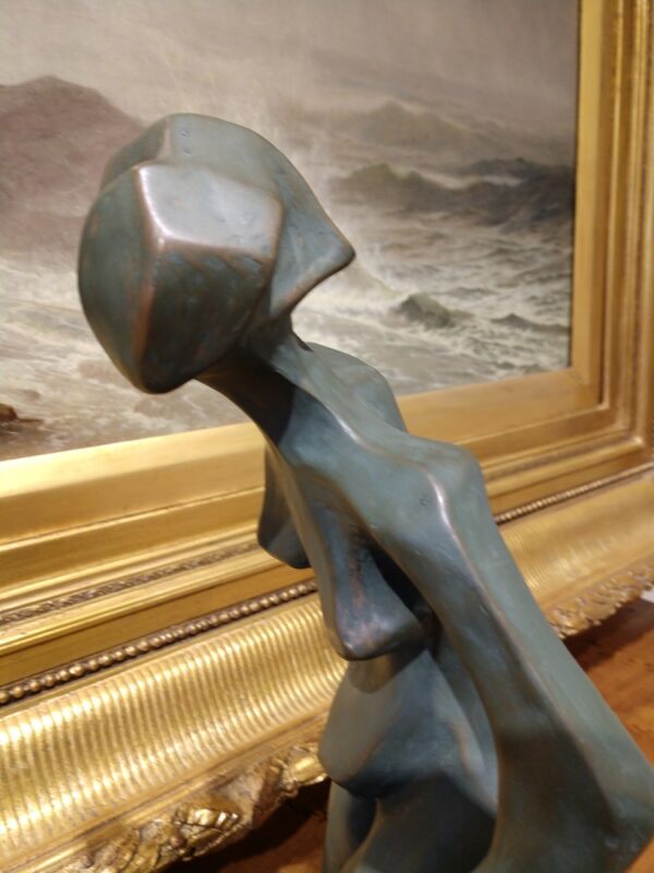 "Kneeling Women" Sculpture in Bonded Bronze by Madeleine Heumann (1933-2018) - Image 8