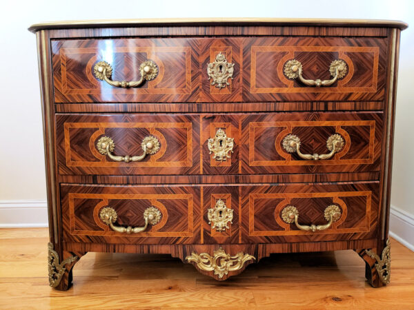 Rare Maison Jansen Regence Style Ormolu-Mounted Exotic Wood Commode - Image 15
