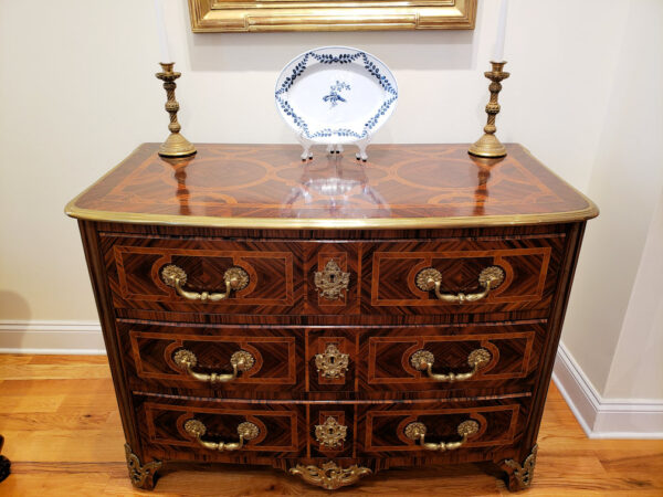Rare Maison Jansen Regence Style Ormolu-Mounted Exotic Wood Commode - Image 16