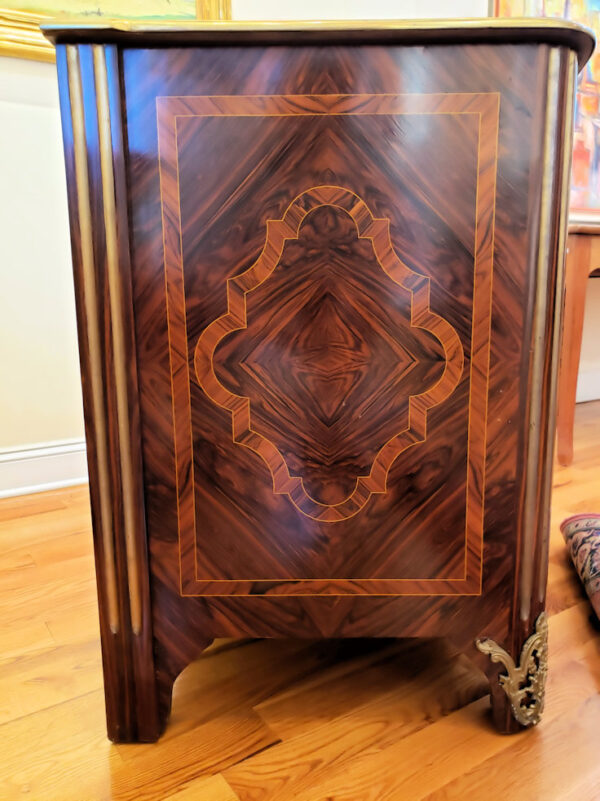Rare Maison Jansen Regence Style Ormolu-Mounted Exotic Wood Commode - Image 19