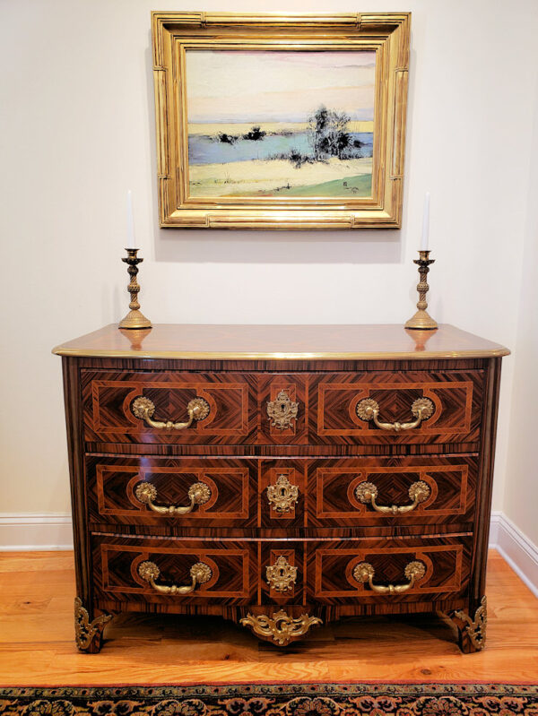 Rare Maison Jansen Regence Style Ormolu-Mounted Exotic Wood Commode - Image 2