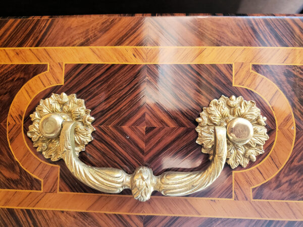 Rare Maison Jansen Regence Style Ormolu-Mounted Exotic Wood Commode - Image 5