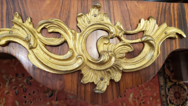 Rare Maison Jansen Regence Style Ormolu-Mounted Exotic Wood Commode - Image 8