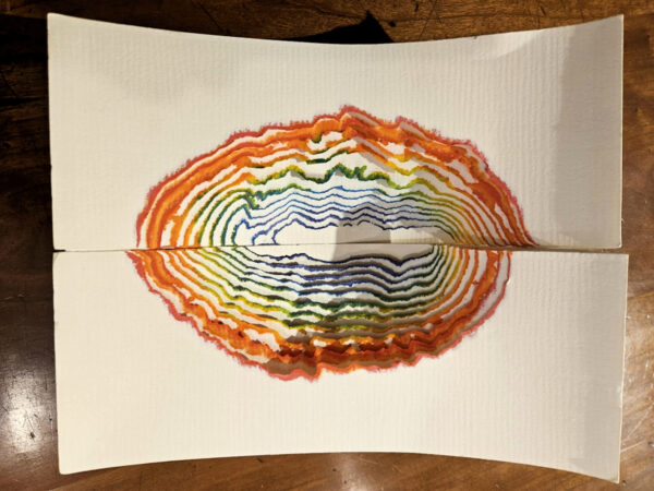 Maty Grunberg (1943)  “Life Spectrum, 1970 Mixed Media on Paper Sculpture - Image 2
