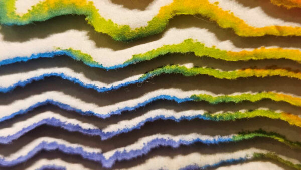 Maty Grunberg (1943)  “Life Spectrum, 1970 Mixed Media on Paper Sculpture - Image 11