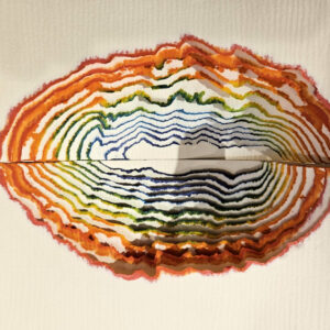 Maty Grunberg (1943)  “Life Spectrum, 1970 Mixed Media on Paper Sculpture