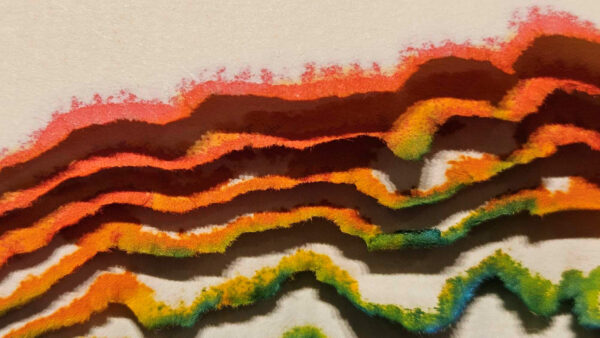 Maty Grunberg (1943)  “Life Spectrum, 1970 Mixed Media on Paper Sculpture - Image 9