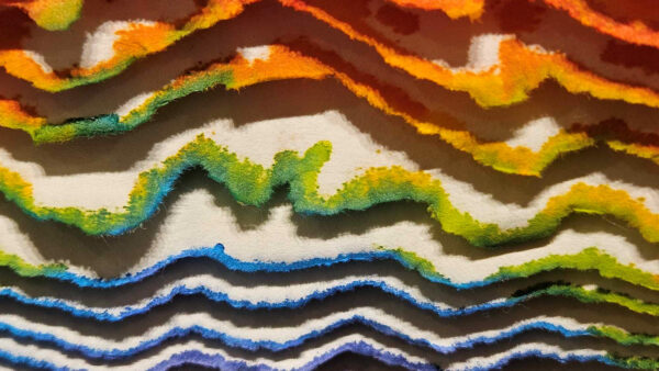 Maty Grunberg (1943)  “Life Spectrum, 1970 Mixed Media on Paper Sculpture - Image 10