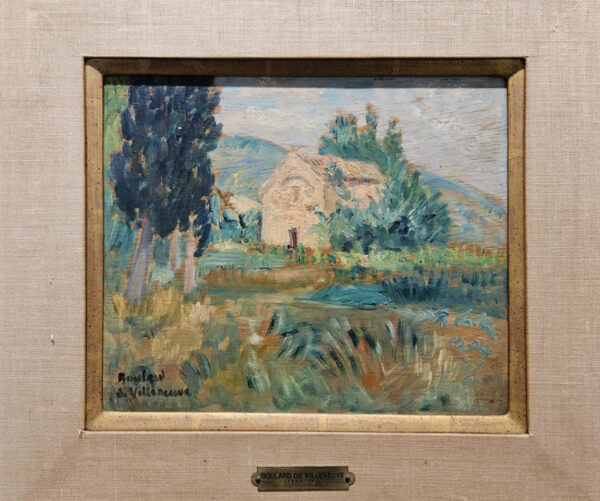 Maxime Boulard de Villeneuve (1884 - 1971) "Provence Landscape with Cottage" Oil on Board - Image 3