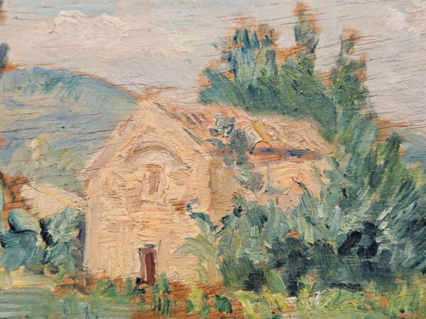 Maxime Boulard de Villeneuve (1884 - 1971) "Provence Landscape with Cottage" Oil on Board - Image 6