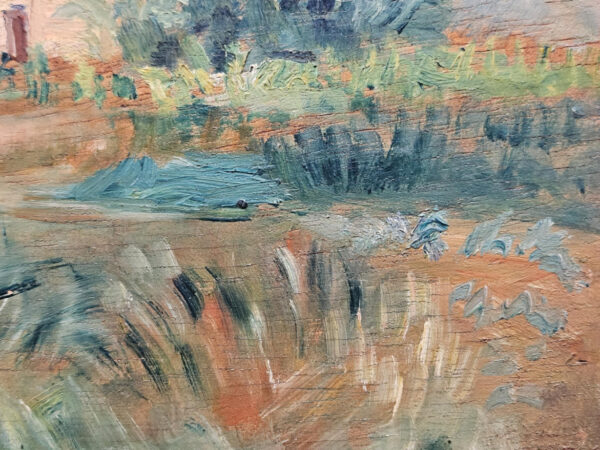 Maxime Boulard de Villeneuve (1884 - 1971) "Provence Landscape with Cottage" Oil on Board - Image 8
