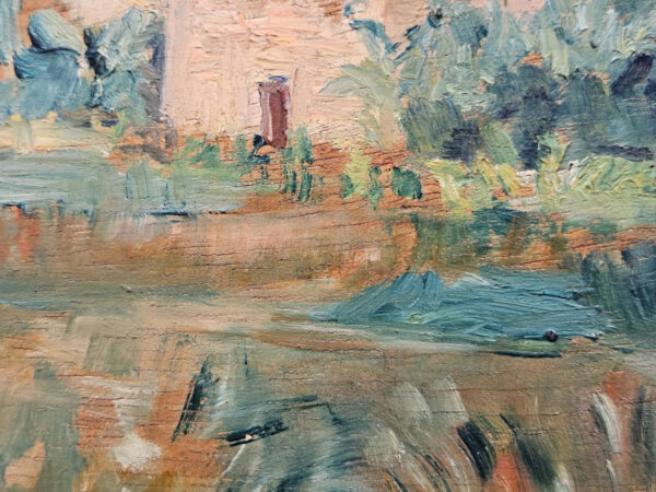 Maxime Boulard de Villeneuve (1884 - 1971) "Provence Landscape with Cottage" Oil on Board - Image 9