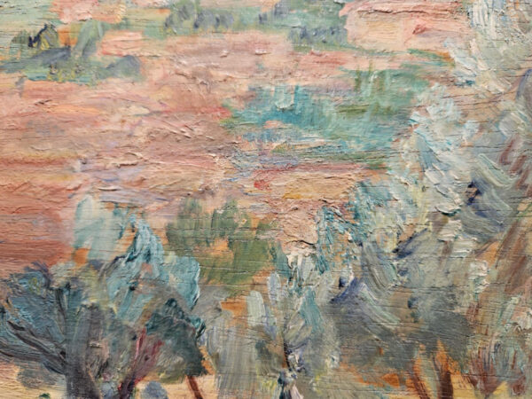 Maxime Boulard de Villeneuve (1884 - 1971) Oil on Board "Provence Landscape with Trees" - Image 9
