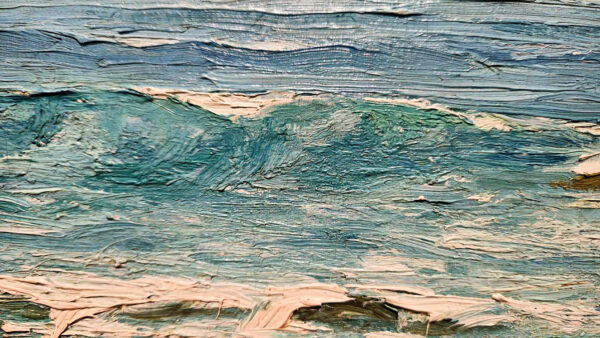 Newcomb-Macklin Frame on Oil on board by John Redding Kelly (1879-1949) "Rocks" - Image 10