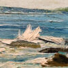 Newcomb-Macklin Frame on Oil on board by John Redding Kelly (1879-1949) "Rocks" - Image 12