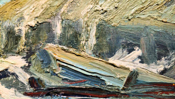 Newcomb-Macklin Frame on Oil on board by John Redding Kelly (1879-1949) "Rocks" - Image 15