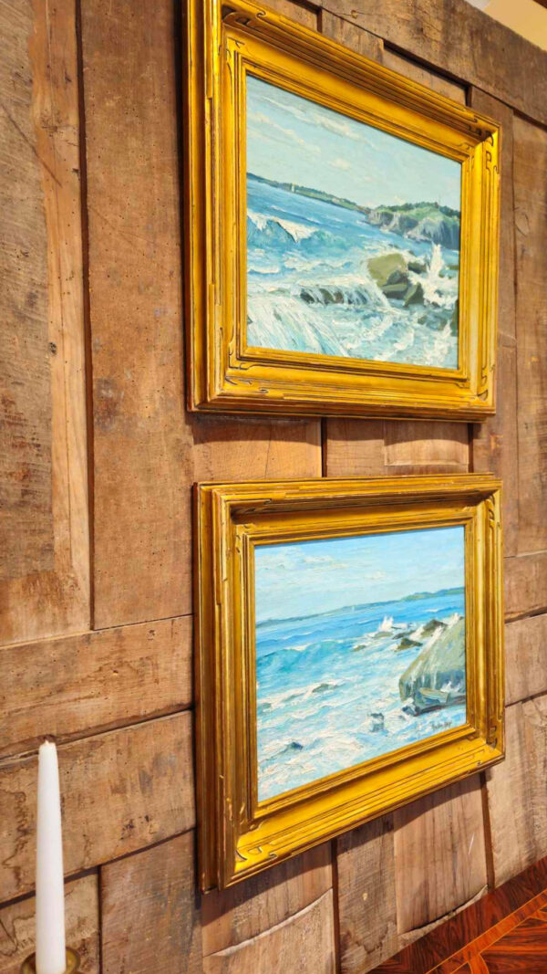 Newcomb-Macklin Frame on Oil on board by John Redding Kelly (1879-1949) "Rocks" - Image 22