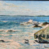 Newcomb-Macklin Frame on Oil on board by John Redding Kelly (1879-1949) "Rocks"