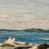 Newcomb-Macklin Frame on Oil on board by John Redding Kelly (1879-1949) "Rocks" - Image 6