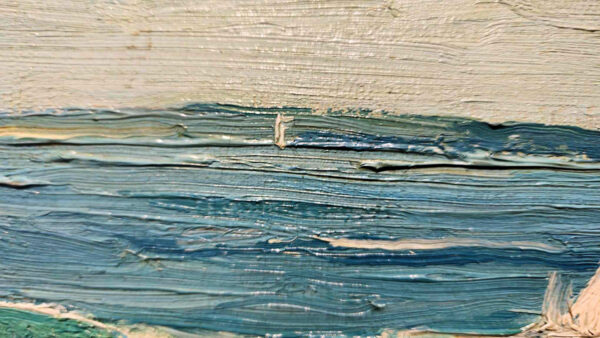Newcomb-Macklin Frame on Oil on board by John Redding Kelly (1879-1949) "Rocks" - Image 9