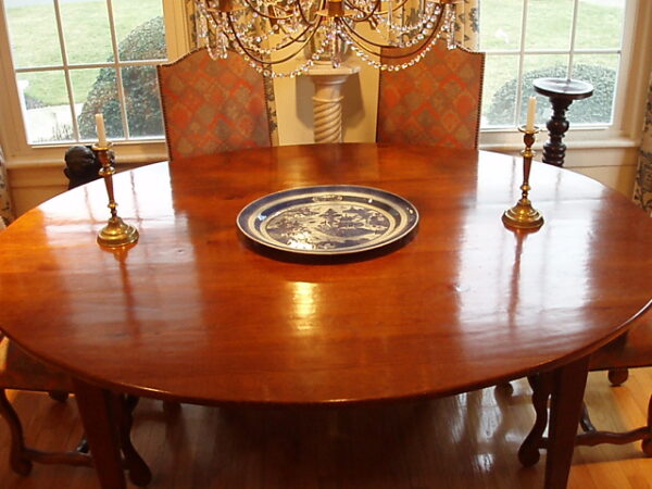 French Fruitwood Oval Farm Table - Image 10