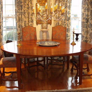 French Fruitwood Oval Farm Table