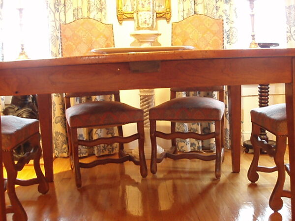 French Fruitwood Oval Farm Table - Image 6