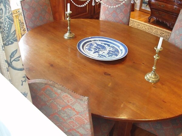 French Fruitwood Oval Farm Table - Image 14
