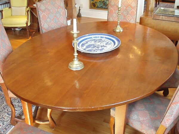 French Fruitwood Oval Farm Table - Image 16