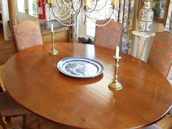 French Fruitwood Oval Farm Table - Image 17