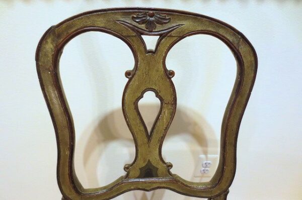 Pair of 18th Century Venetian Italian Painted Chairs - Image 7