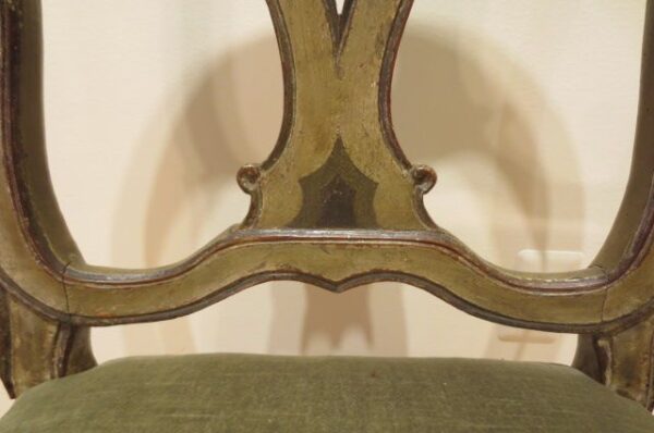 Pair of 18th Century Venetian Italian Painted Chairs - Image 8