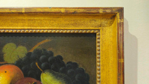 Paul Dubois (1829 - 1905) “Still Life with Ripe Fruit” Oil on artist board. - Image 14