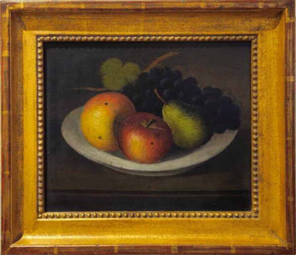Paul Dubois (1829 - 1905) “Still Life with Ripe Fruit” Oil on artist board. - Image 2