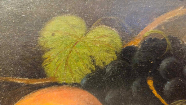 Paul Dubois (1829 - 1905) “Still Life with Ripe Fruit” Oil on artist board. - Image 9