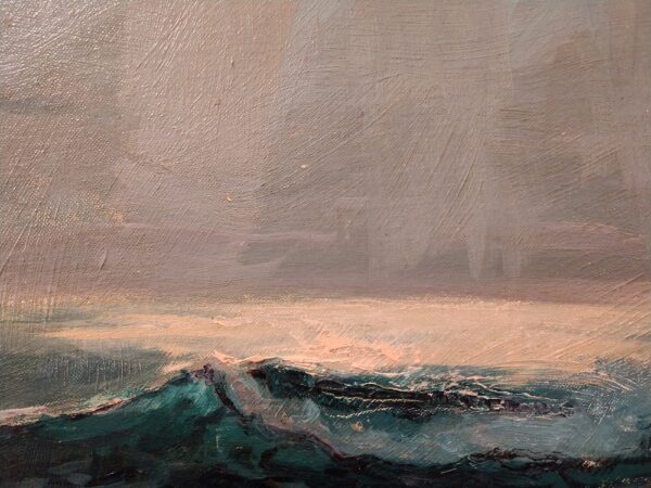 Oil Painting "Rain Falling from the Clouds" by Philip G. Shumaker (1921-1967) - Image 7