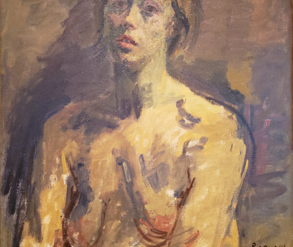 “Nude Female, 1960” Oil on Canvas by Raphael Soyer - Image 4