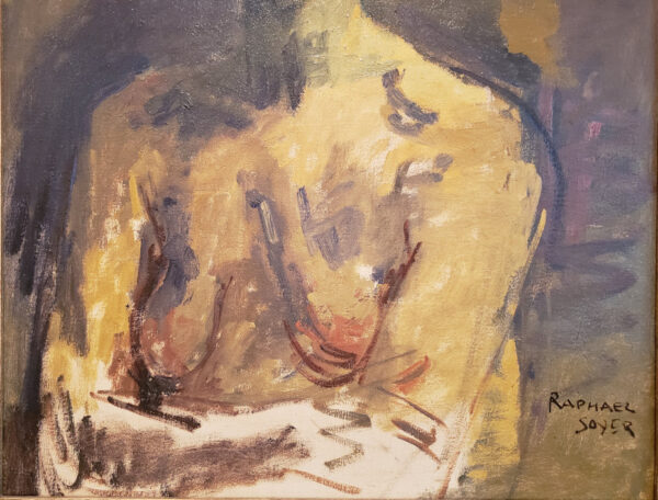 “Nude Female, 1960” Oil on Canvas by Raphael Soyer - Image 5