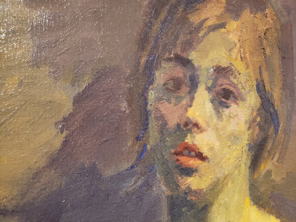“Nude Female, 1960” Oil on Canvas by Raphael Soyer - Image 6