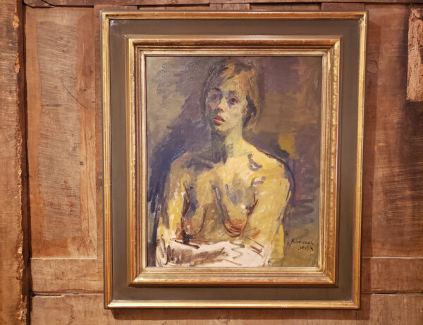 “Nude Female, 1960” Oil on Canvas by Raphael Soyer - Image 16