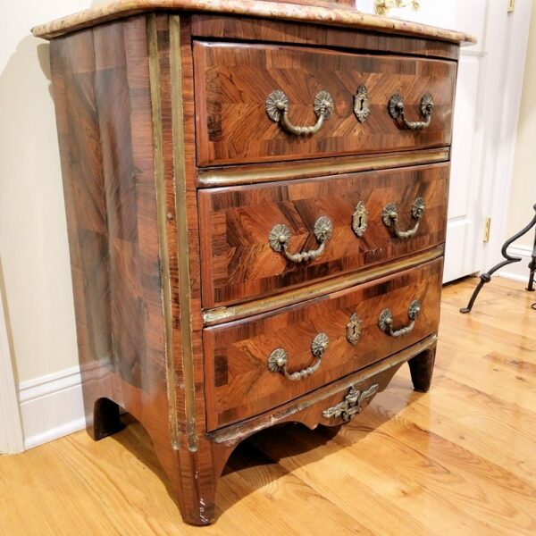 Petite French Regence Style Commode - Image 4