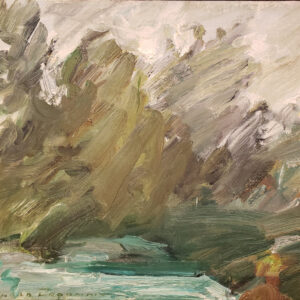 "Trees, Sky-Late Summer" Oil on Canvas by Richard Frooman (1930 - 2014)