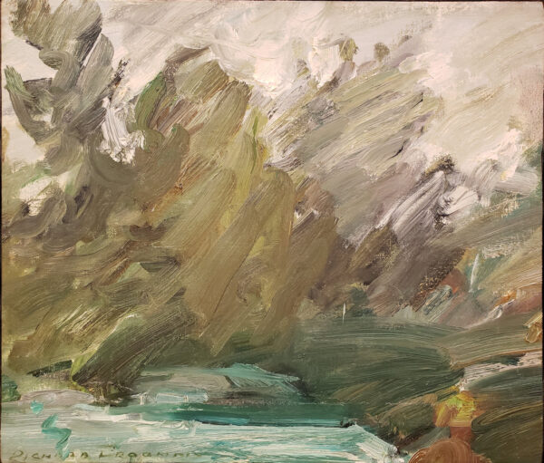 "Trees, Sky-Late Summer" Oil on Canvas by Richard Frooman (1930 - 2014)
